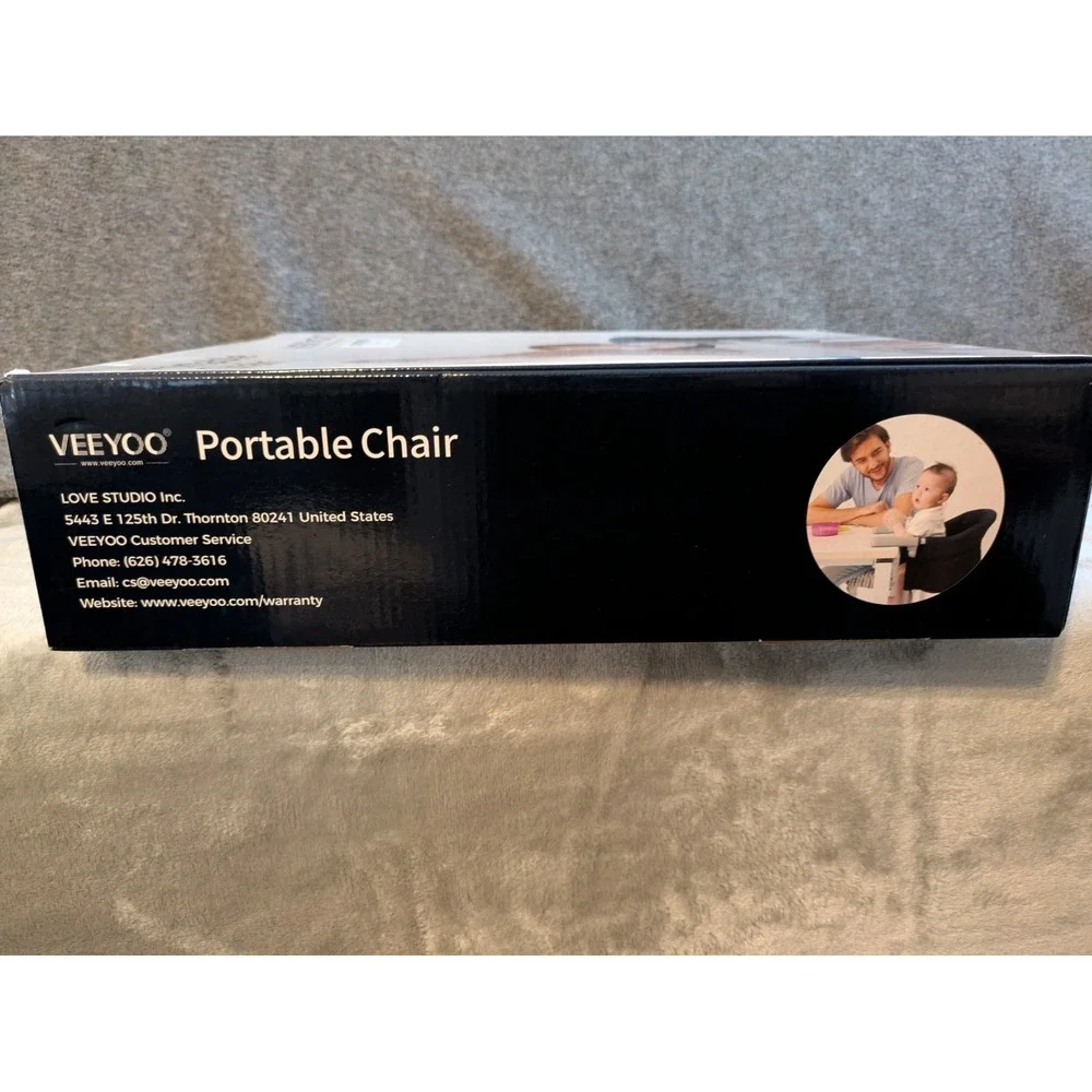 Veeyoo Hook On High Chair Portable For Travel Or Restaurants White NIB